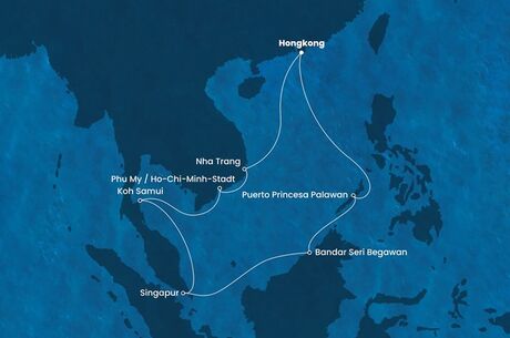 4-20 Aralık Asya Ülkeleri Gemi Turu Hongkong - Vietnam - Tayland - Singapur - Brunei - Filipinler